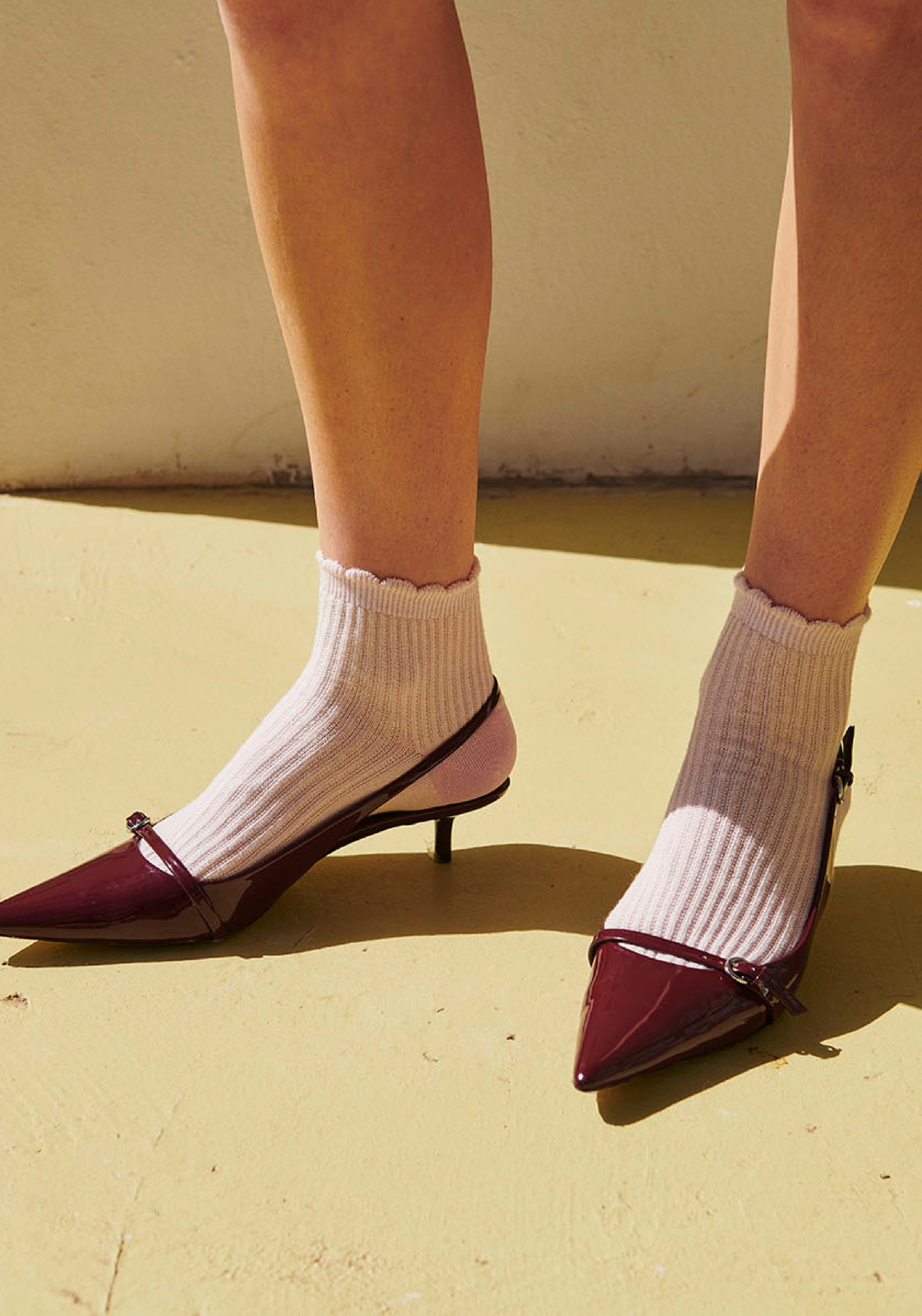 Șosete extrafine din bumbac - Vivian Cherry Blossom