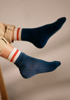 Șosete extrafine din lână merinos - Benny Dark Denim