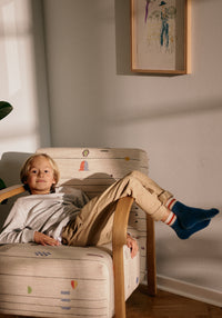 Șosete extrafine din lână merinos - Benny Dark Denim