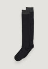 Șosete extrafine din lână merinos și mătase - Knee Glitter Sindy Black