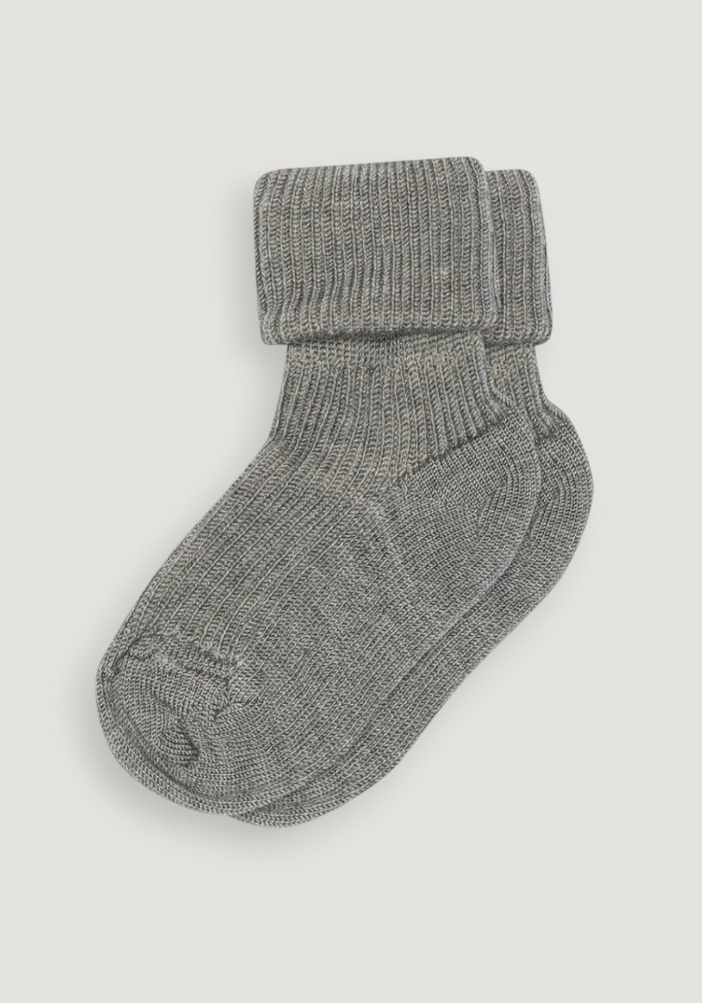 Șosete extrafine lână merinos - Turn Down Grey