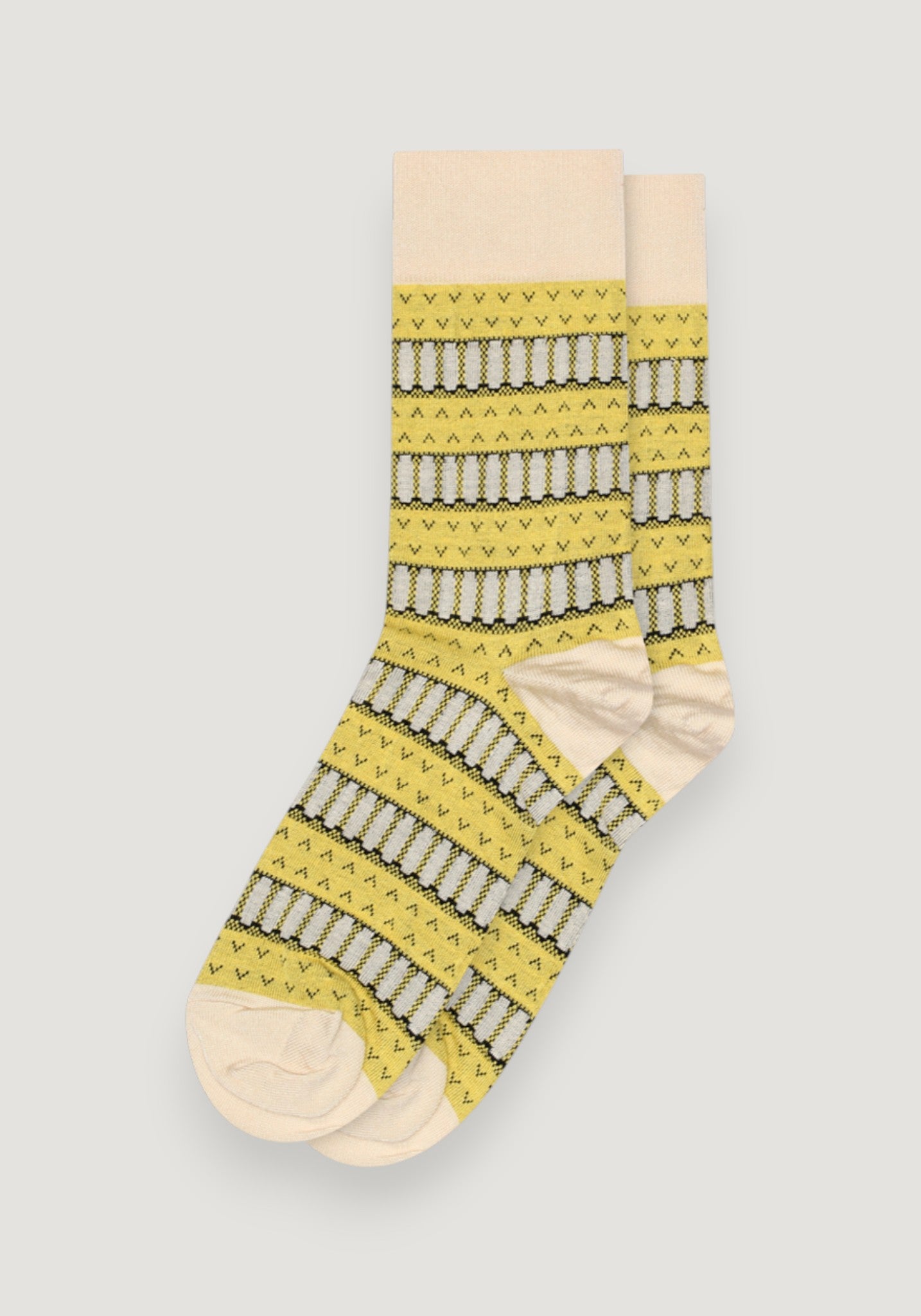 Șosete extrafine Plain din bambus - Dirch Misted Yellow