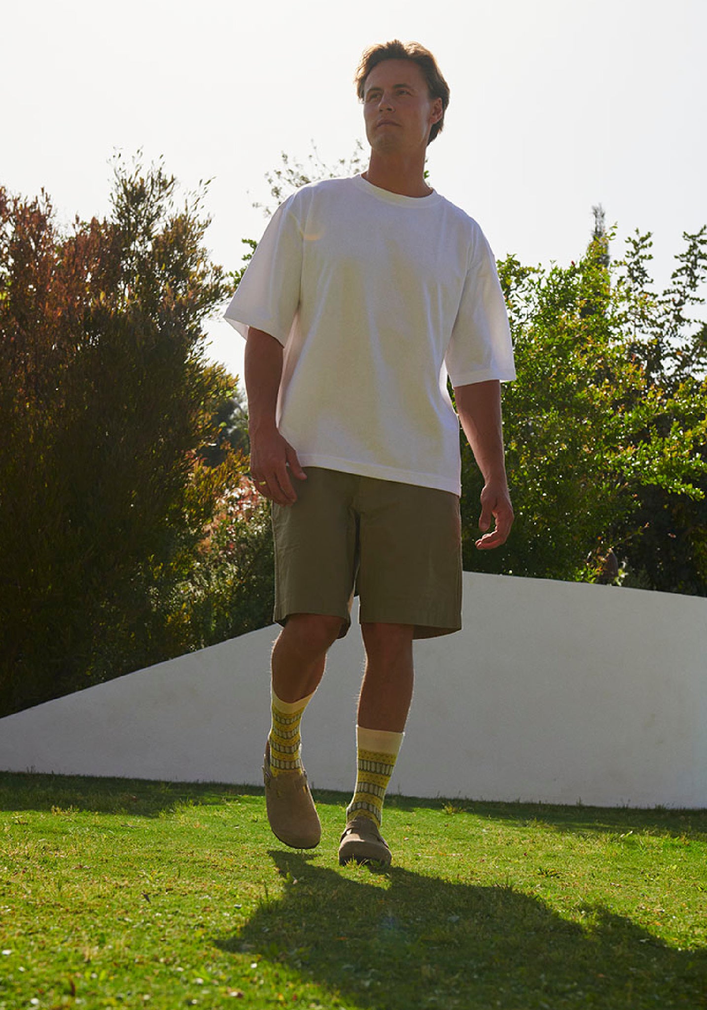 Șosete extrafine Plain din bambus - Dirch Misted Yellow