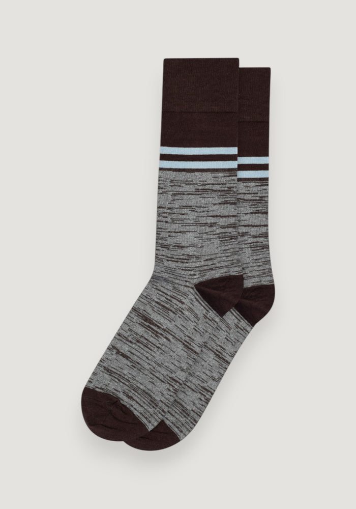 Șosete extrafine Plain din bambus - Esben Dark Brown