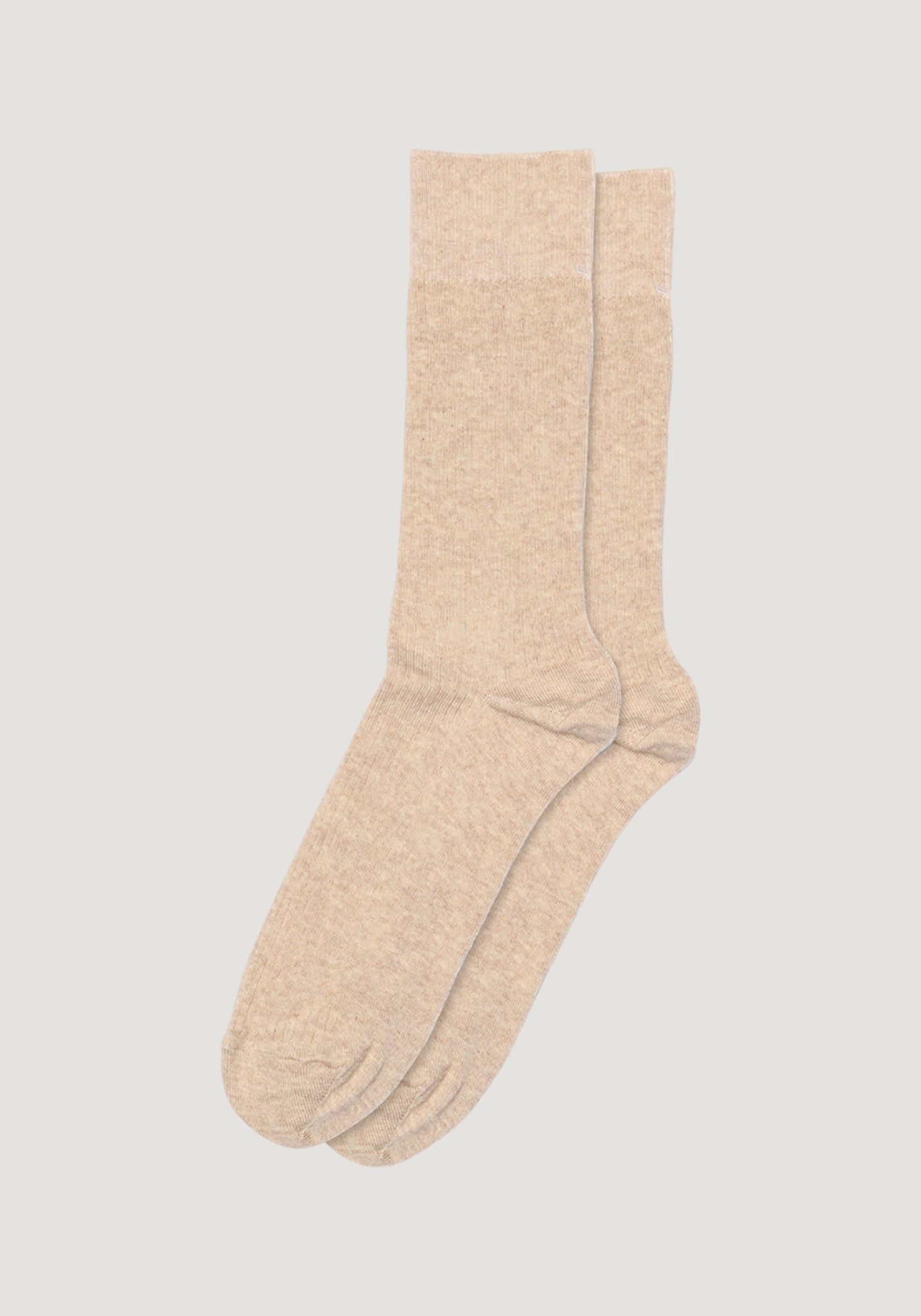 Șosete extrafine bărbați din bumbac - Erik Beige Melange