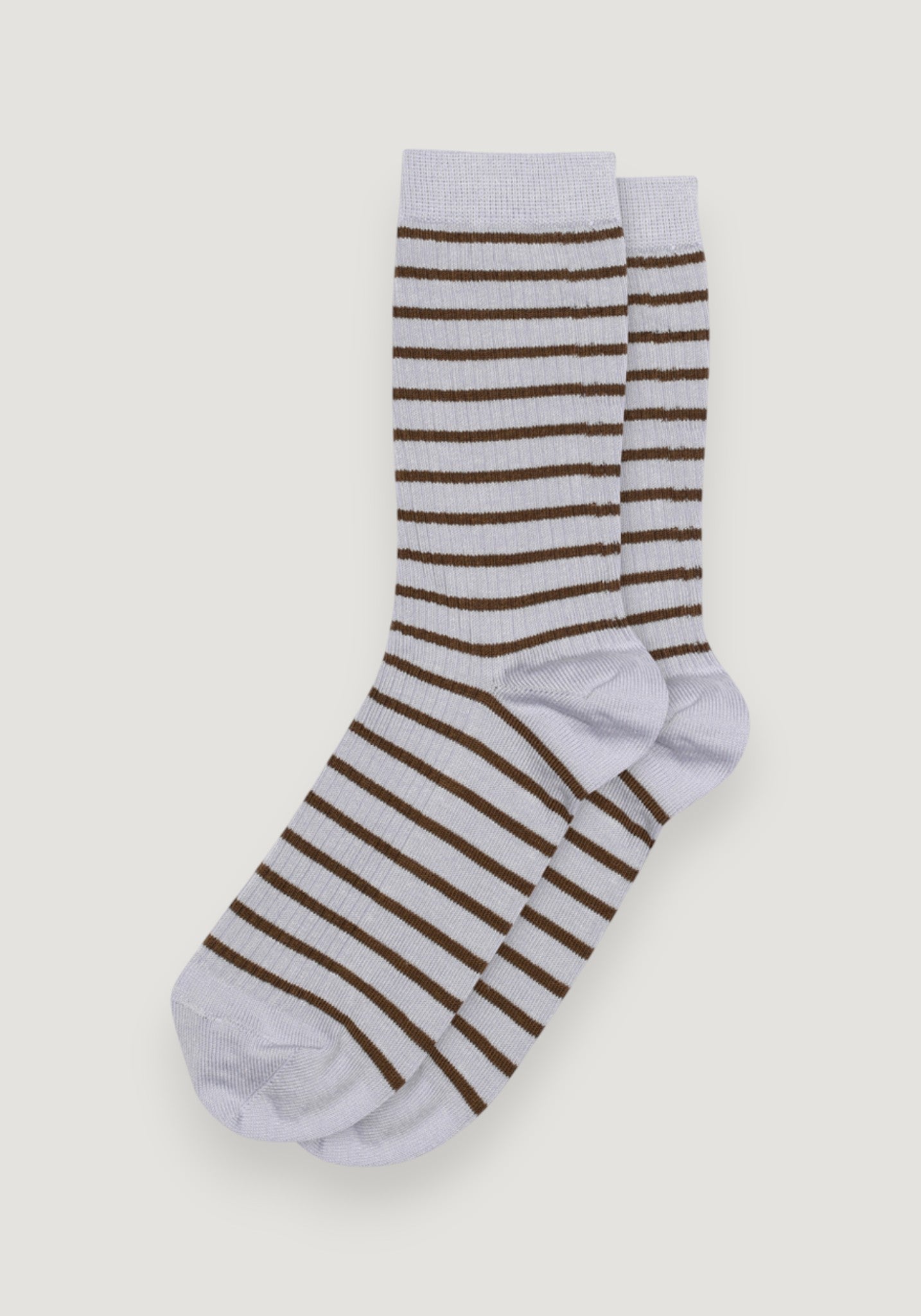 Șosete extrafine Rib din bumbac - Lydia Lavender Sky