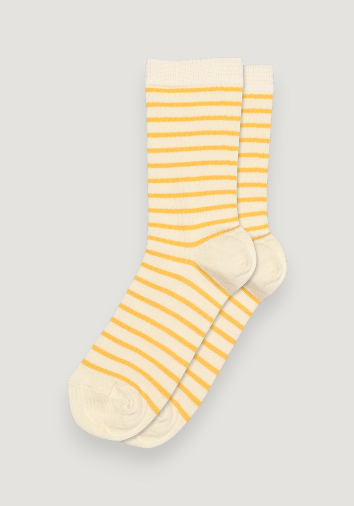 Șosete extrafine Rib din bumbac - Lydia Misted Yellow
