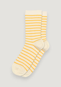 Șosete extrafine Rib din bumbac - Lydia Misted Yellow
