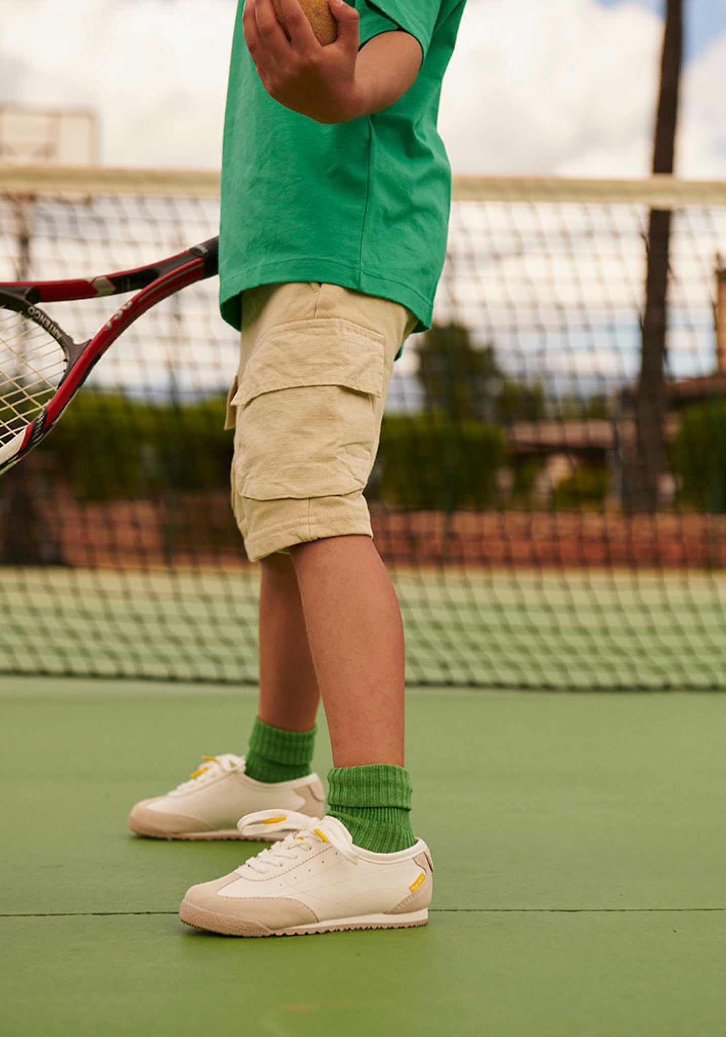 Șosete extrafine Rib din bumbac - Turn Down Vibrant Green