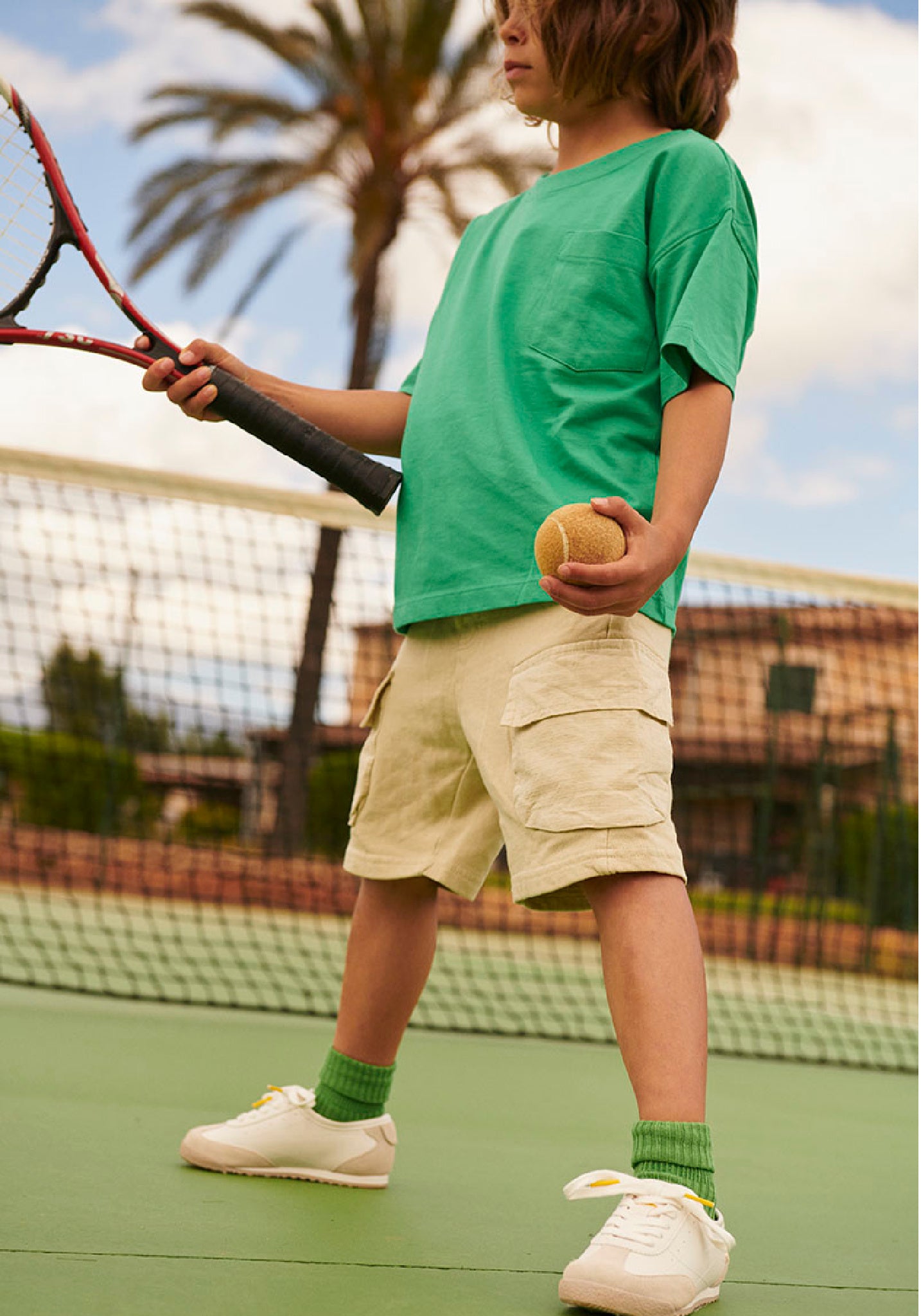 Șosete extrafine Rib din bumbac - Turn Down Vibrant Green