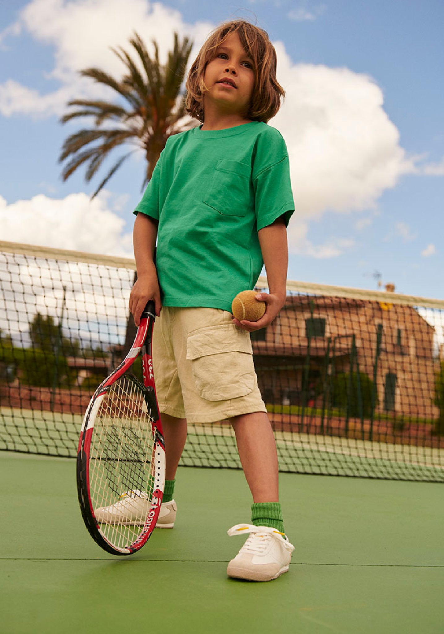 Șosete extrafine Rib din bumbac - Turn Down Vibrant Green