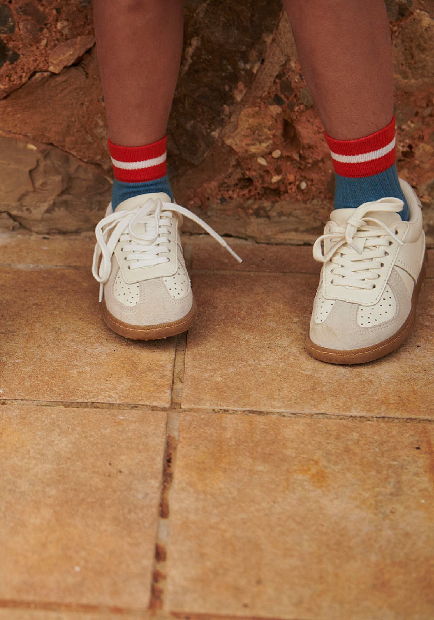 Șosete extrafine Rib din bumbac - Valde Provincial Blue