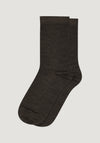 Șosete FinePlain extrafine femei din lână merinos - Dark Brown