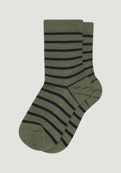 Șosete extrafine din lână merinos - Viggy Olivine