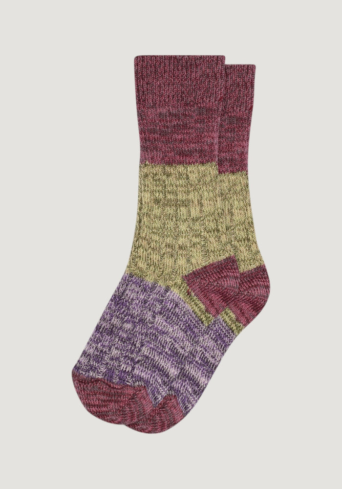 Șosete groase din bumbac (copii și femei) - Re-stock Grape Skin