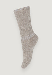 Șosete groase din lână merinos (copii și femei) - Quinn Light Brown 22-24