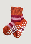 Șosete groase lână cu stopper anti-alunecare - Orange/Raspberry/Rosa Hirsch Natur HipHip.ro