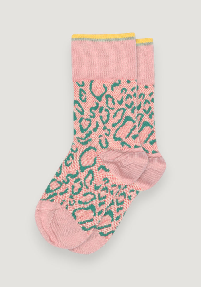 Șosete extrafine din bumbac - Leoni Silver Pink