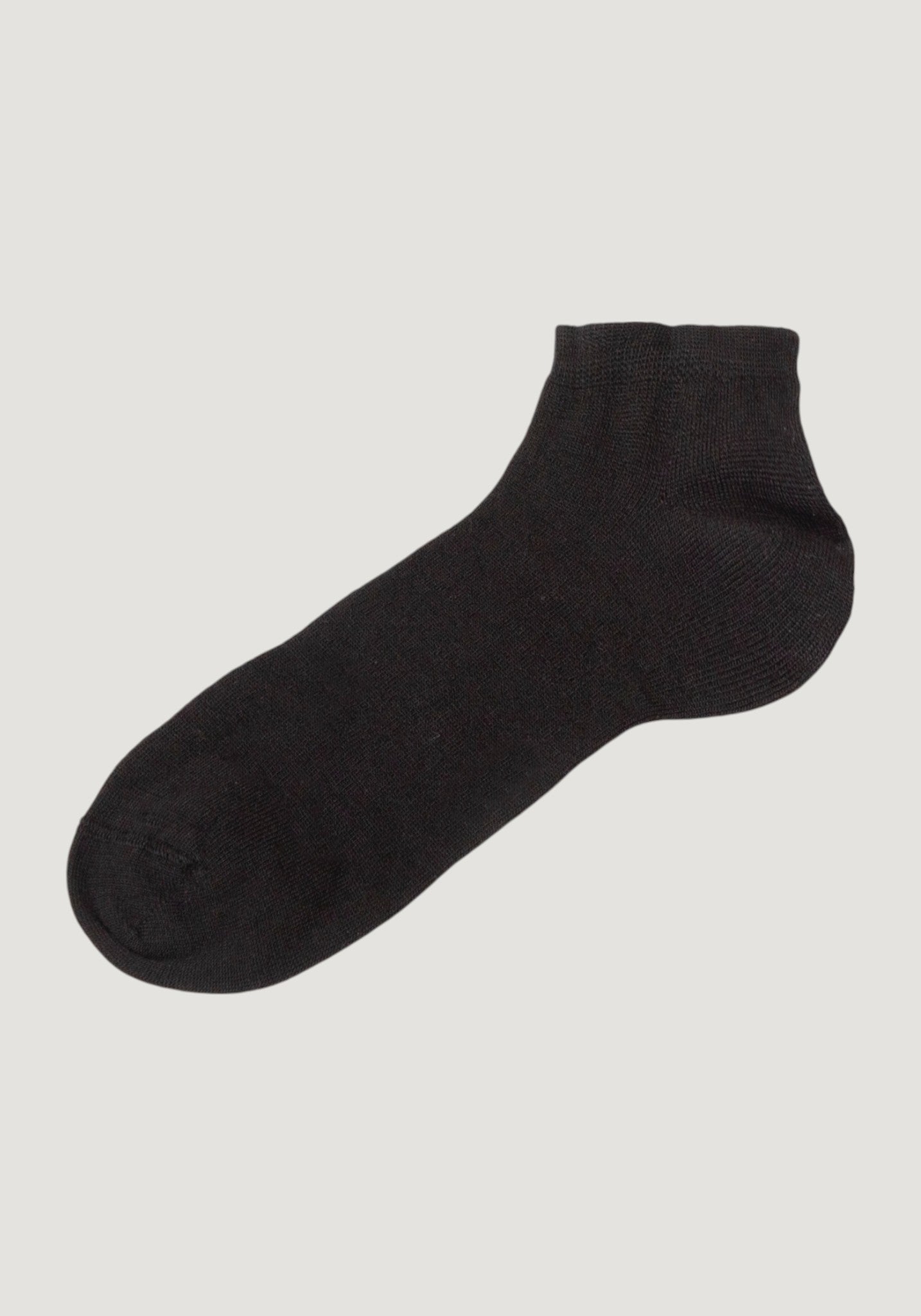 Șosete Plain din lână merinos - Footie Black