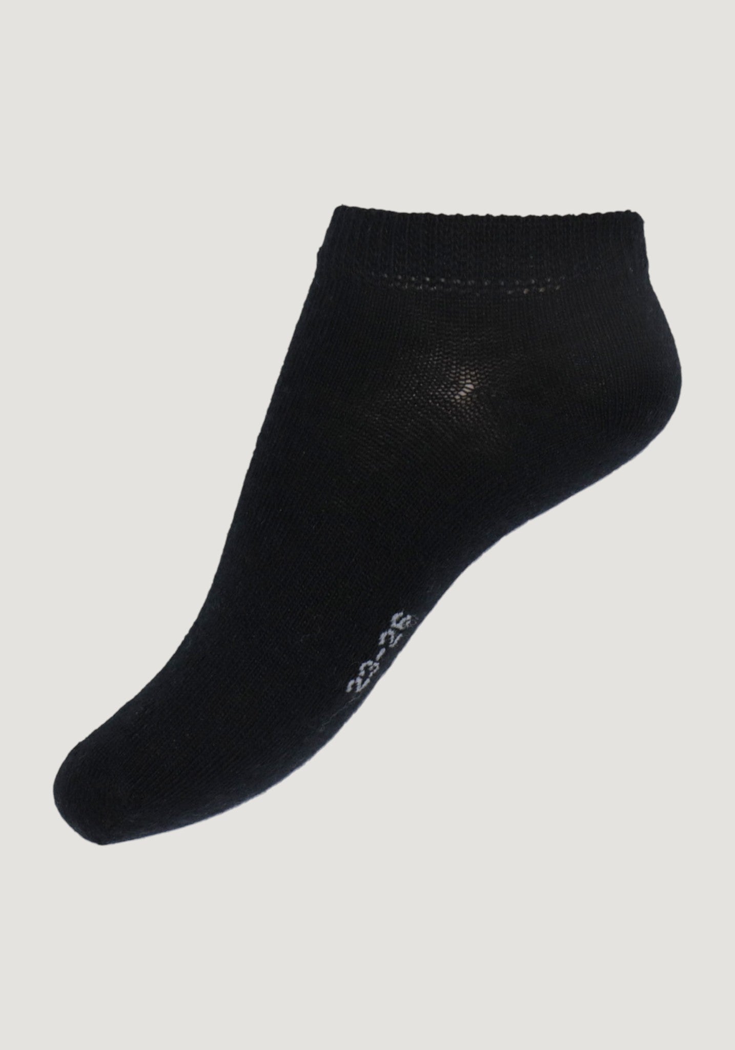 Șosete Plain din lână merinos - Footie Black