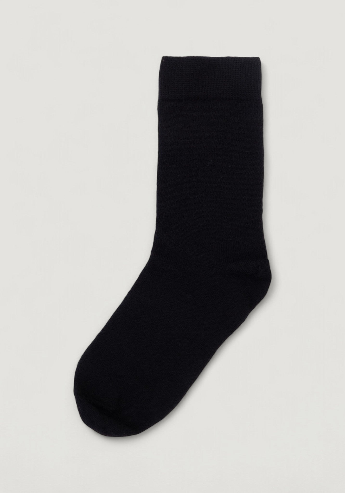 Șosete Plain extrafine din lână merinos - Black