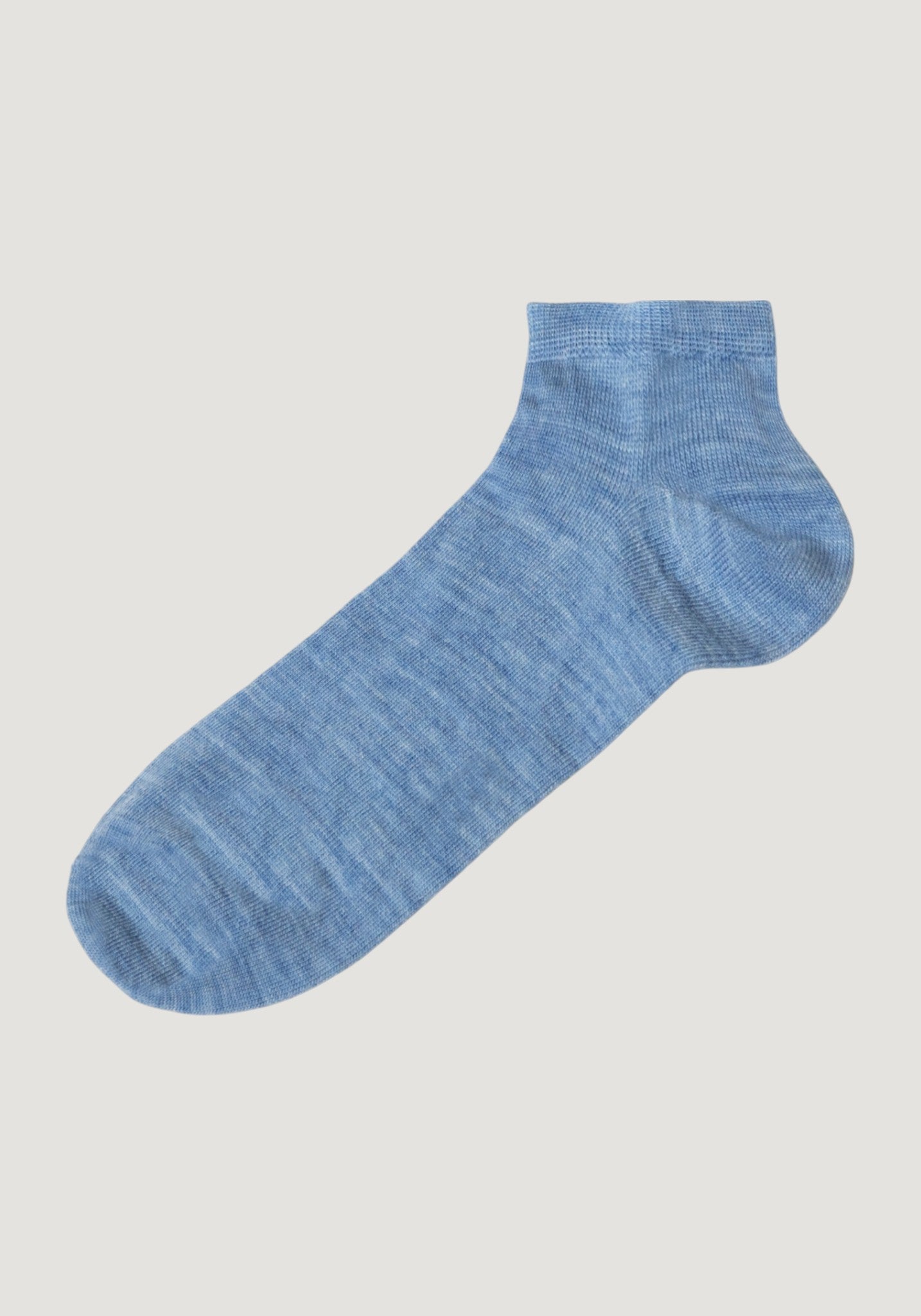 Șosete Plain extrafine din lână merinos - Footie Blue