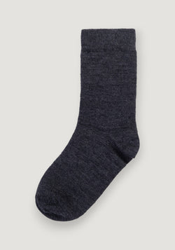 Șosete Plain extrafine din lână merinos - Grey Melange