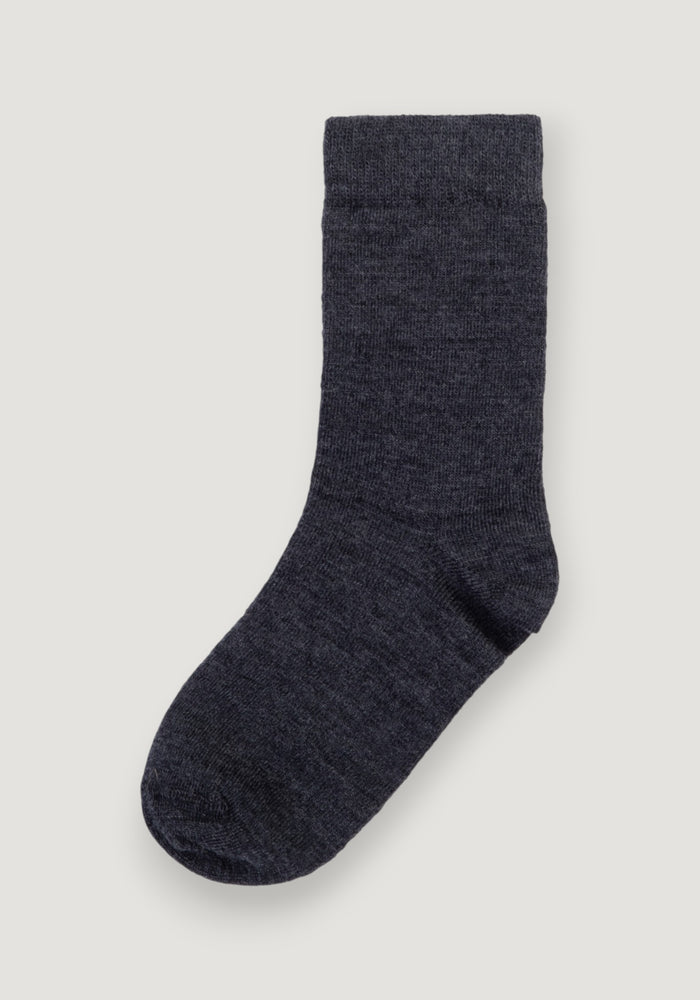 Șosete Plain extrafine din lână merinos - Grey Melange