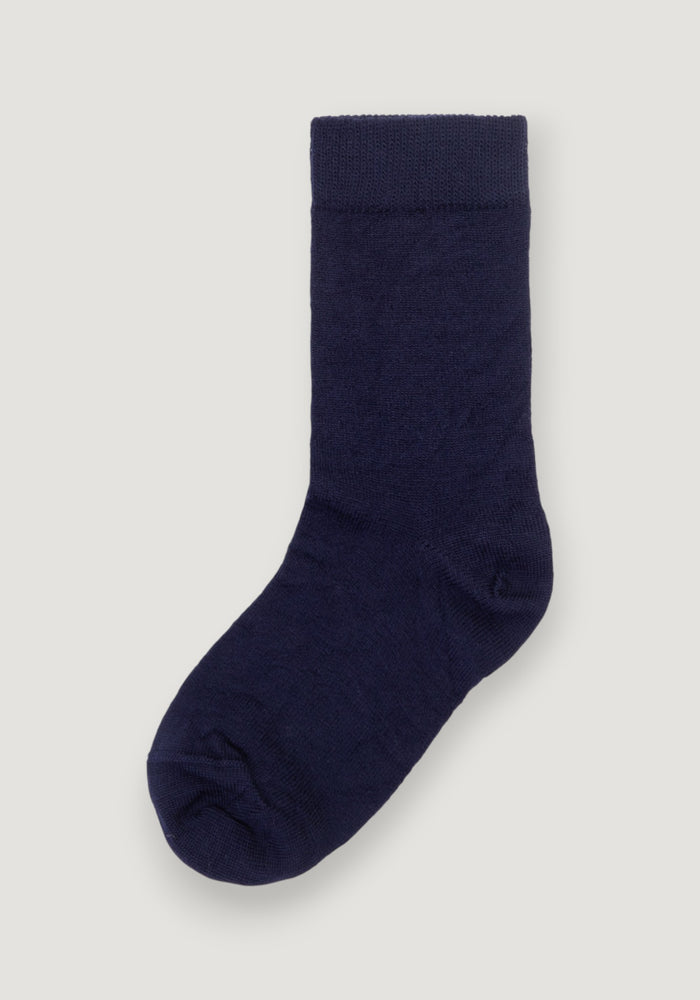 Șosete Plain extrafine din lână merinos - Navy