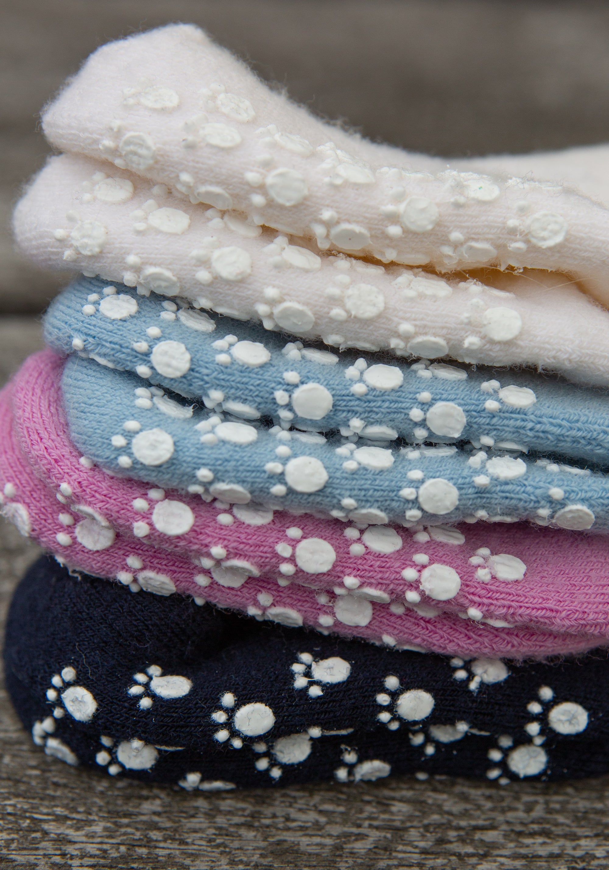 Șosete plușate cu stopper anti-alunecare din lână merinos - Sky Blue