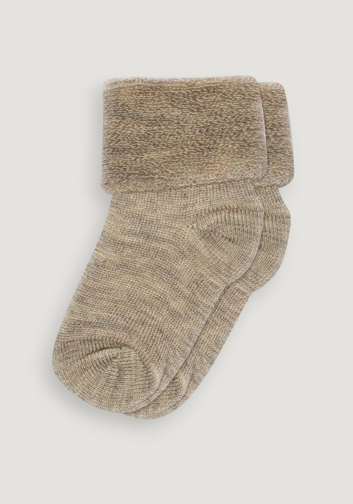 Șosete plușate lână merinos - Light Brown