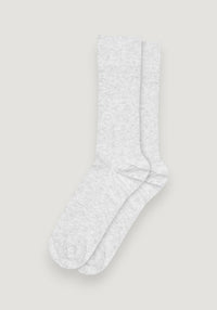 Șosete extrafine Rib din bumbac - Erik Pearl Grey Melange