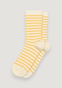 Șosete extrafine Rib din bumbac - Lydia Misted Yellow