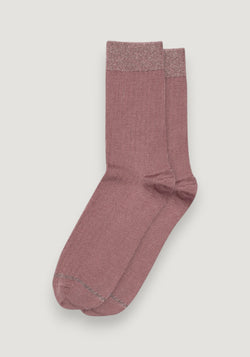 Șosete extrafine din lână merinos - Glitter Erina Rose Taupe