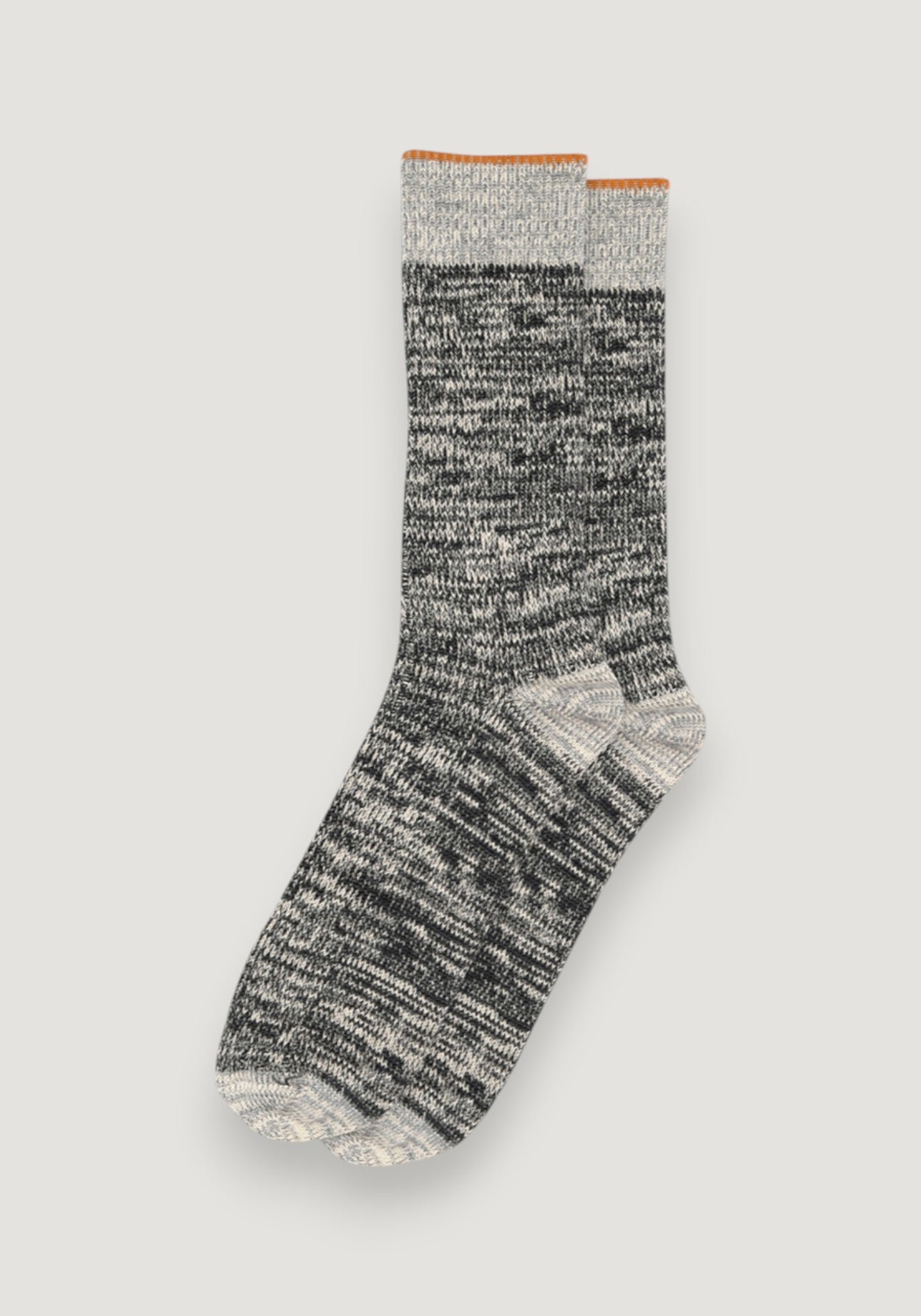 Șosete din lână merinos și bumbac - Torkild Dark Grey Melange