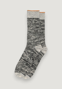 Șosete din lână merinos și bumbac - Torkild Dark Grey Melange