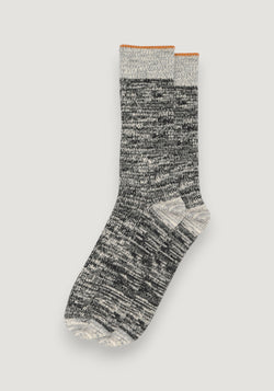 Șosete din lână merinos și bumbac - Torkild Dark Grey Melange