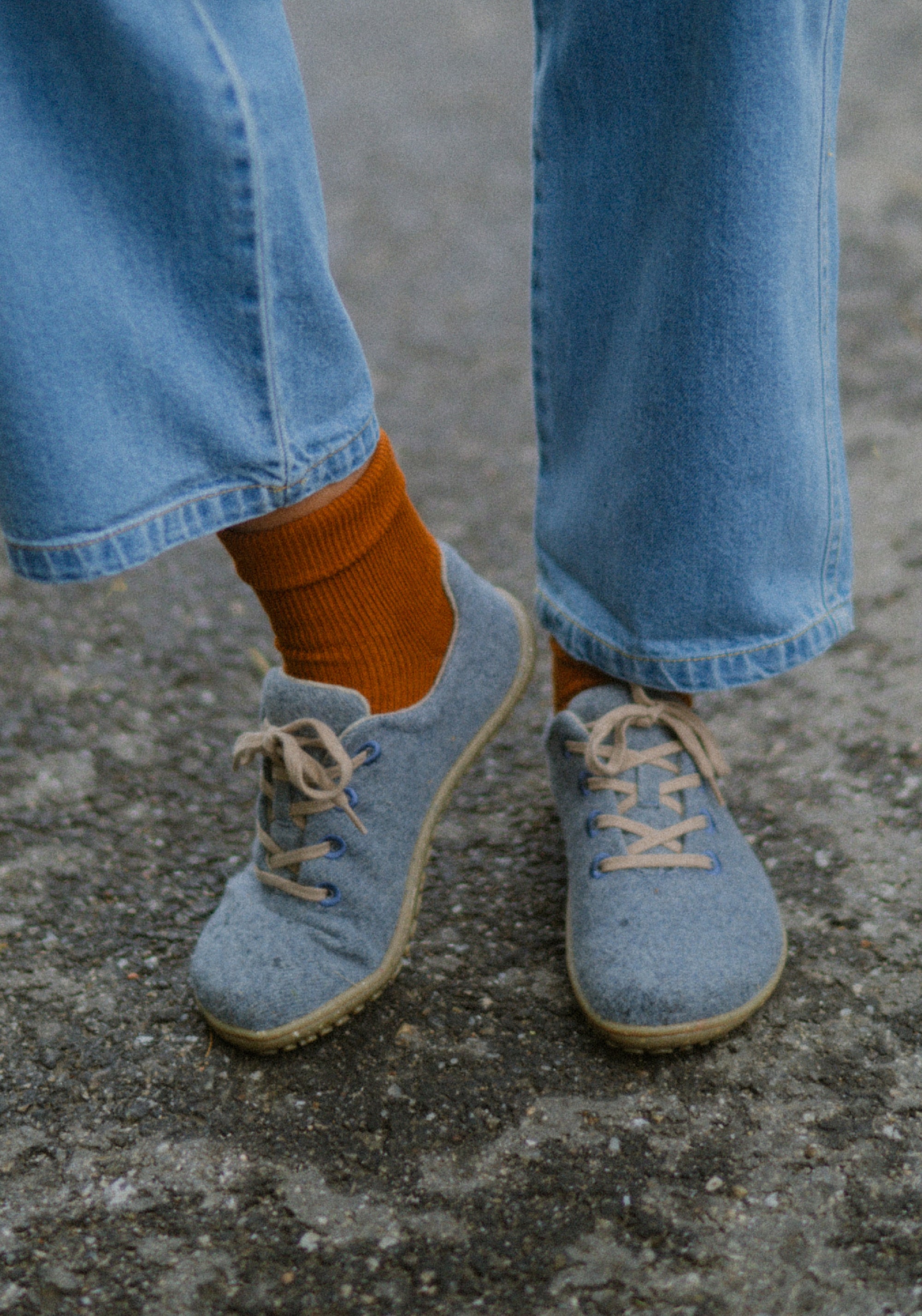 Sneakers Barefoot femei din lână merinos - Ines Jeans