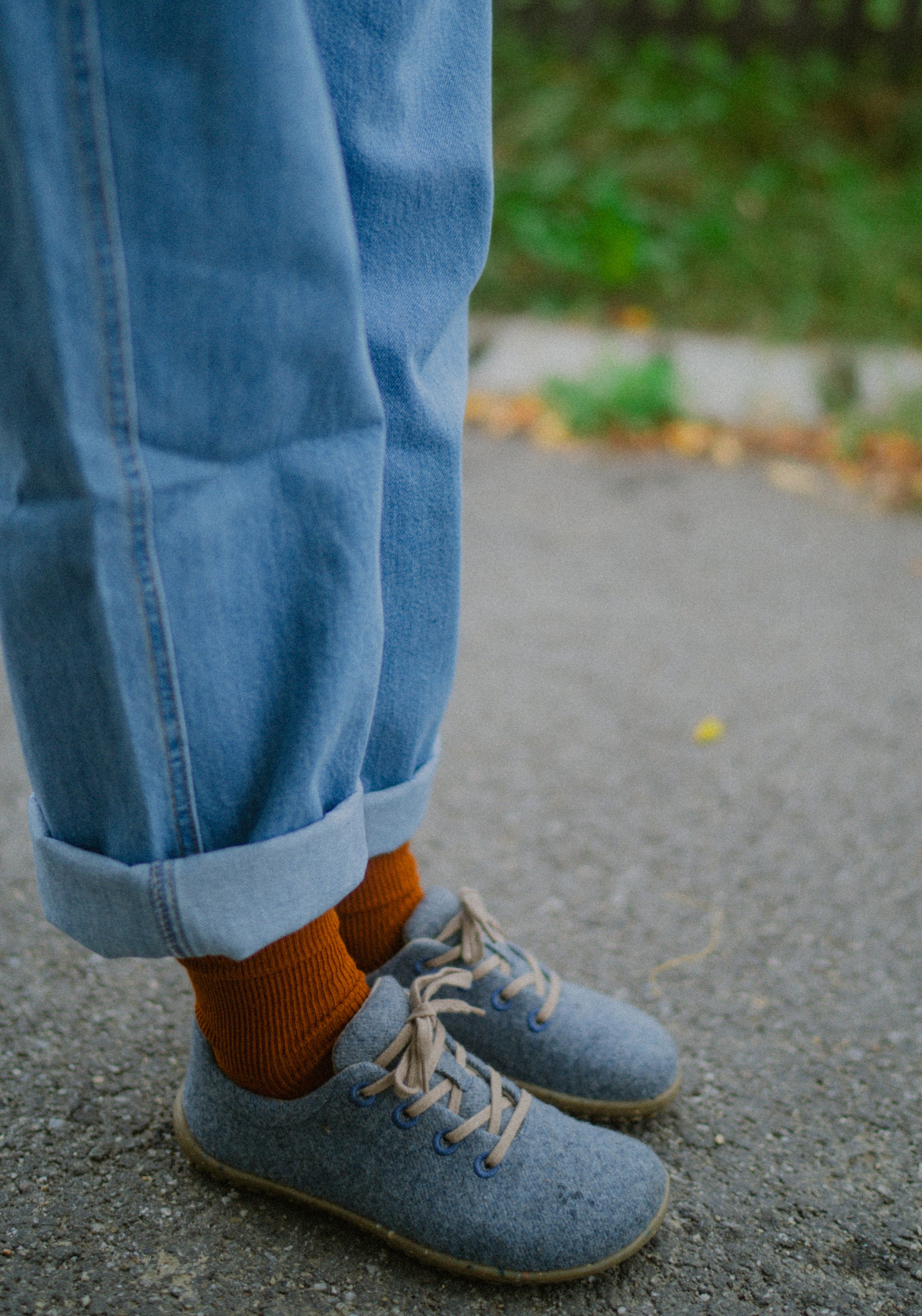 Șosete Rib extrafine din bambus (copii și femei) - Brown