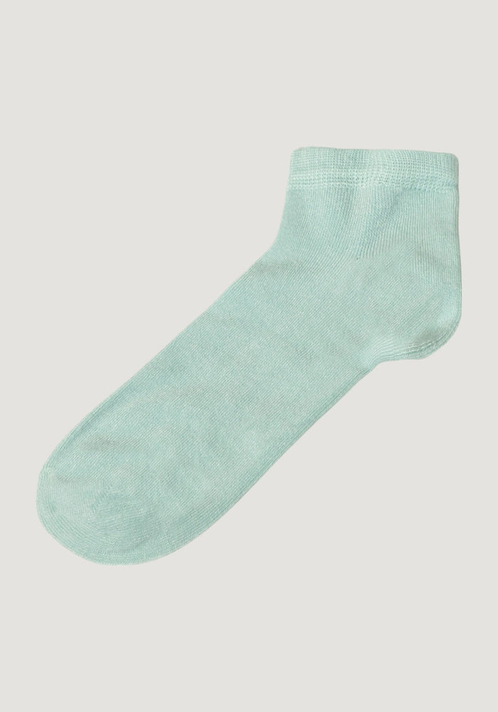 Șosete Rib extrafine din bambus (copii și femei) - Footie Mint