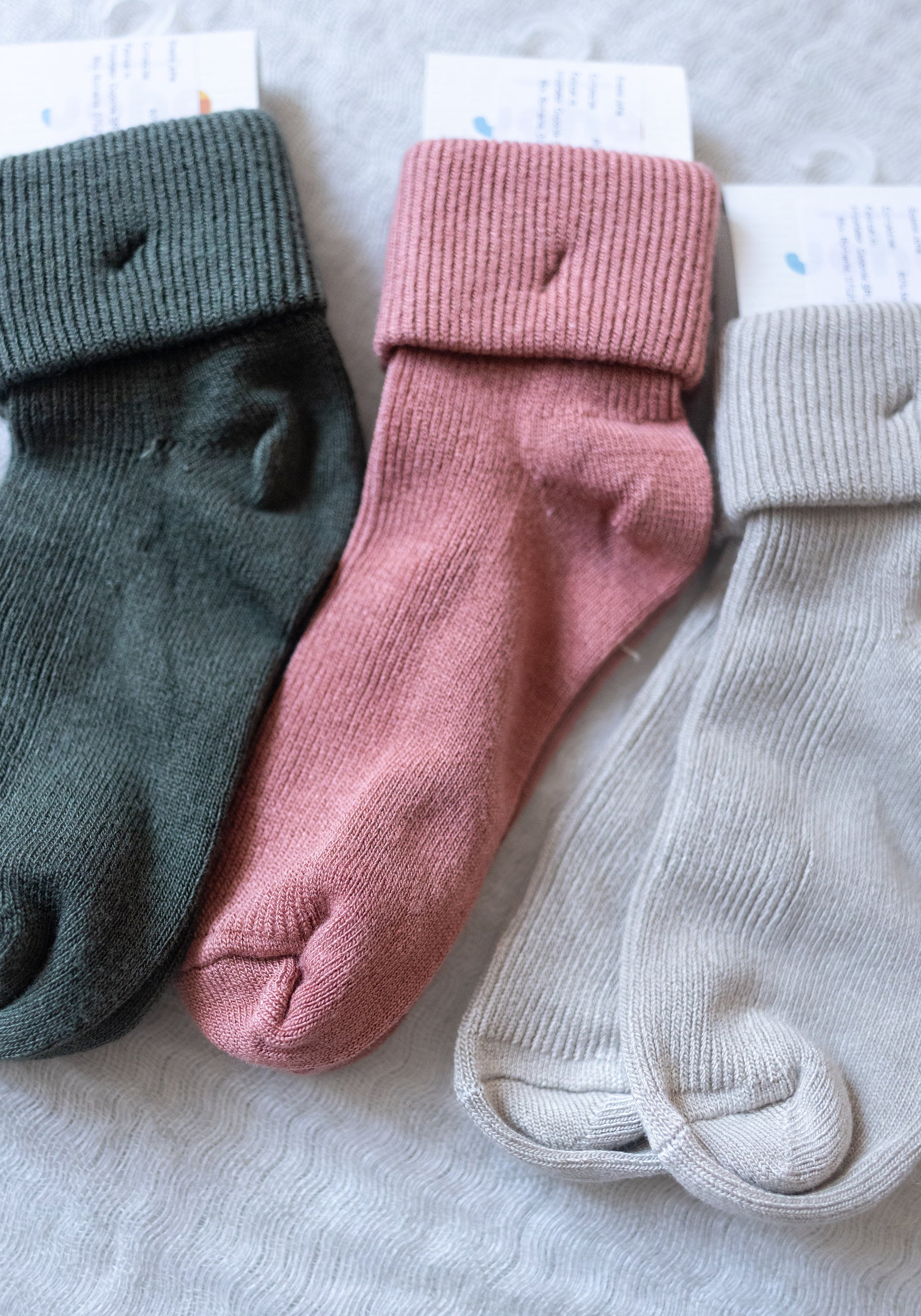 Șosete Rib extrafine din bambus (copii și femei) - Rose