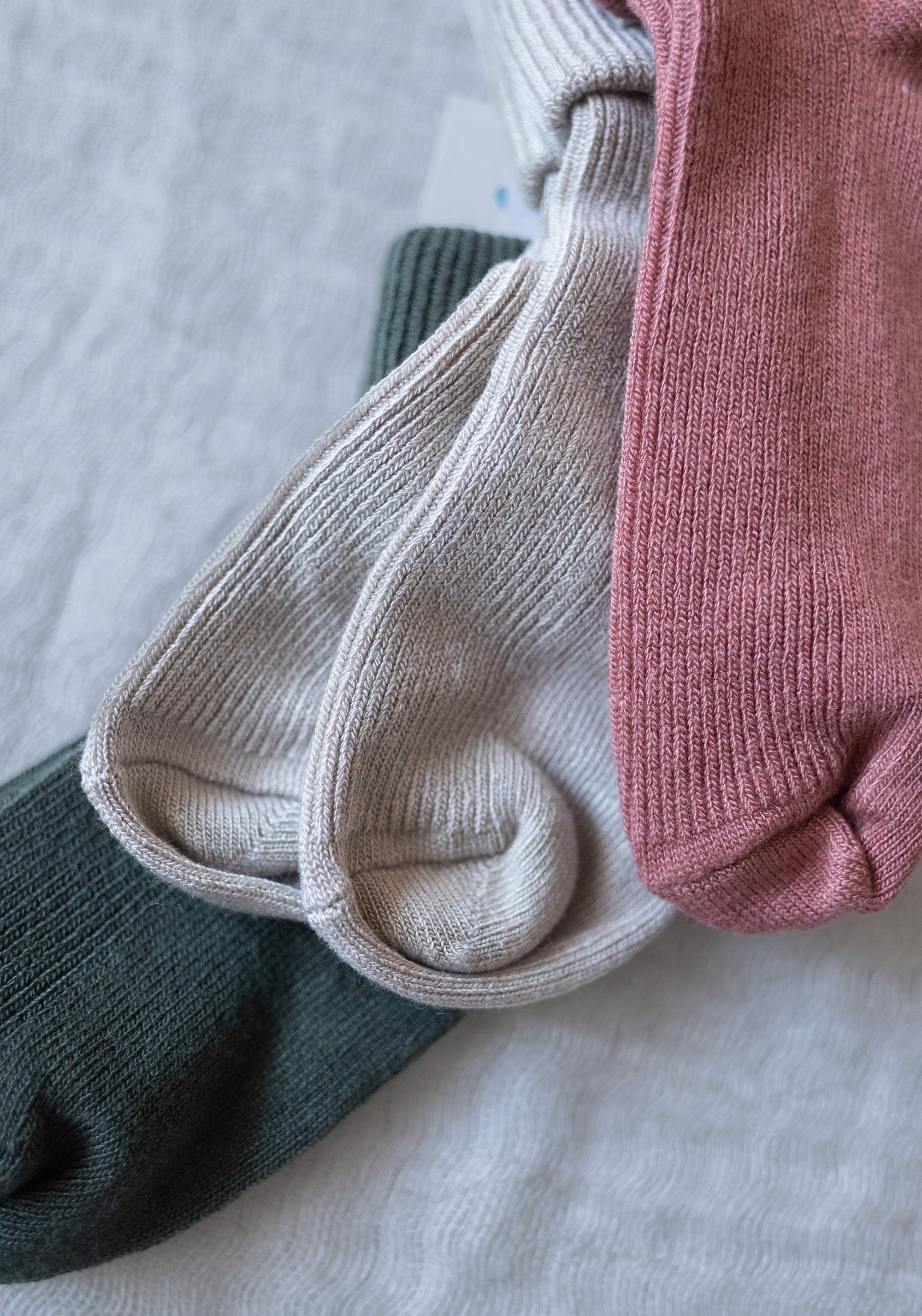 Șosete Rib extrafine din bambus (copii și femei) - Rose