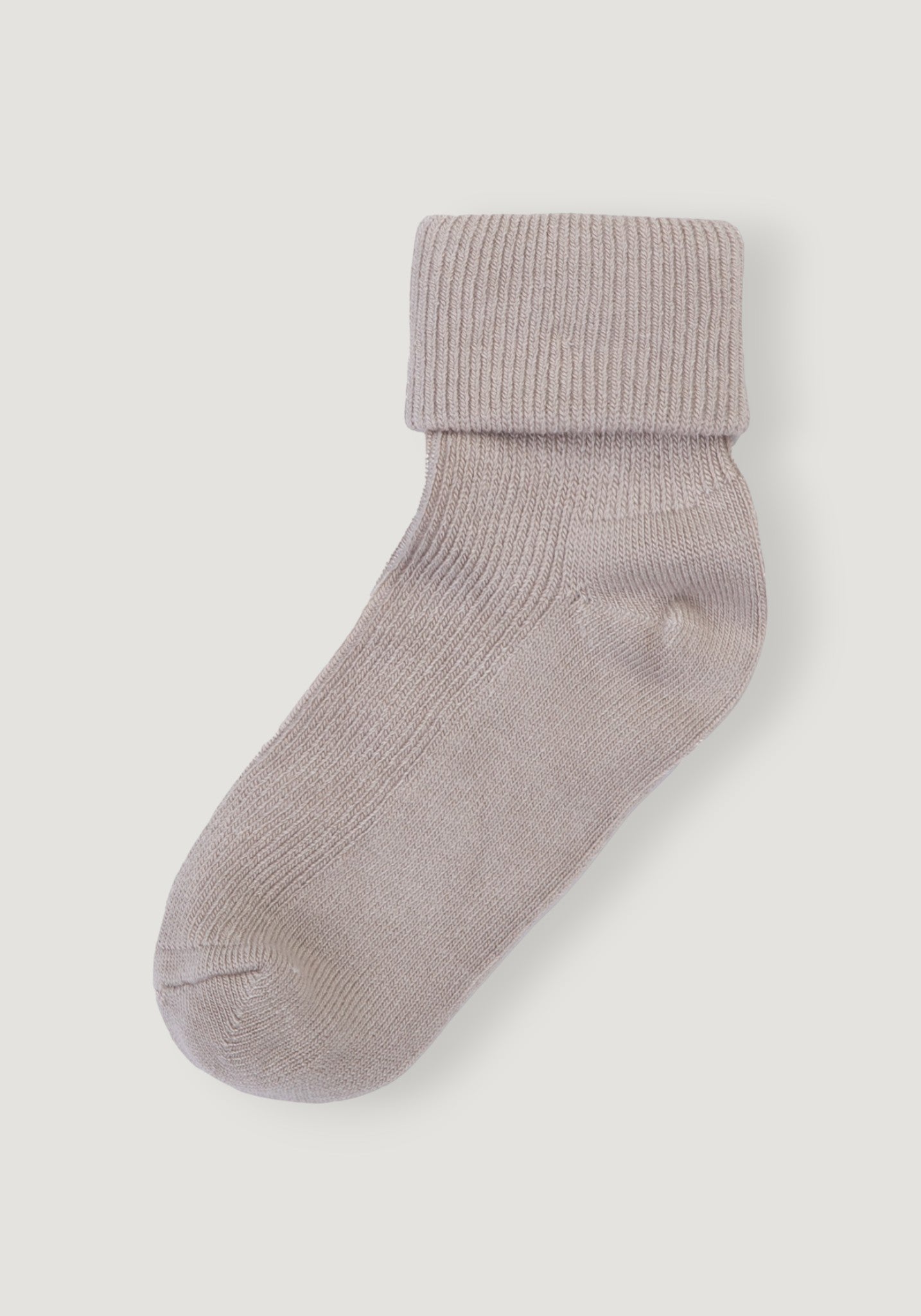 Șosete Rib extrafine din bambus (copii și femei) - Sand