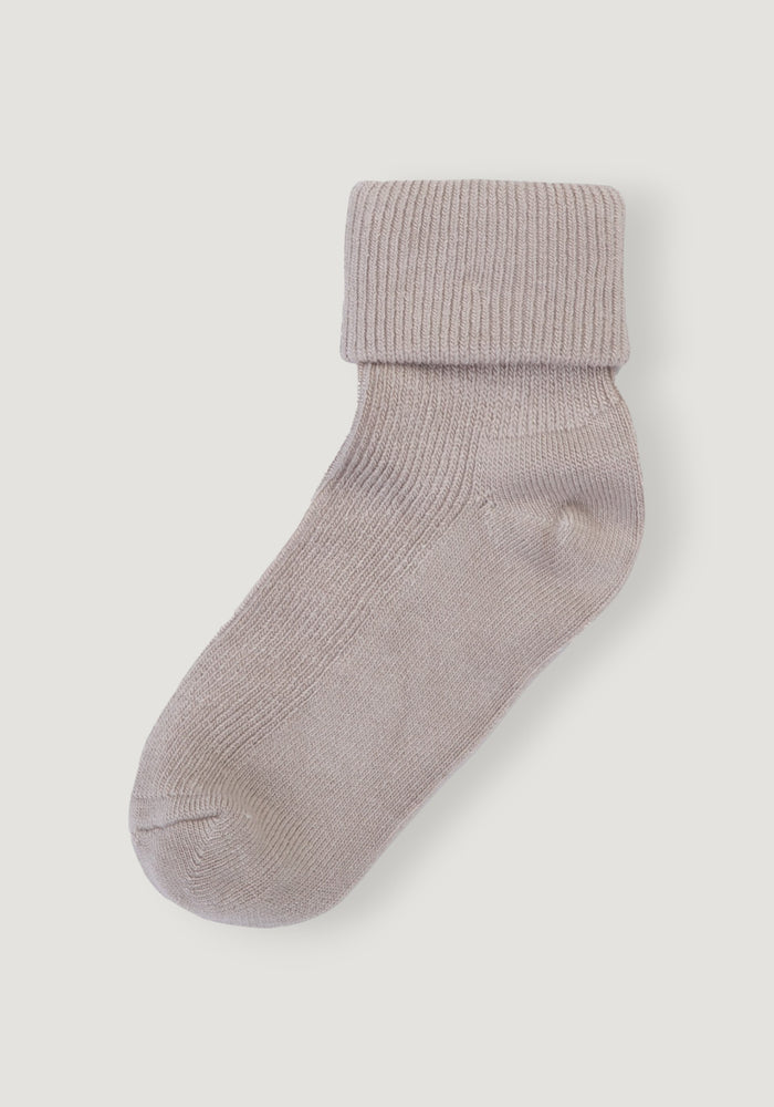 Șosete Rib extrafine din bambus (copii și femei) - Sand