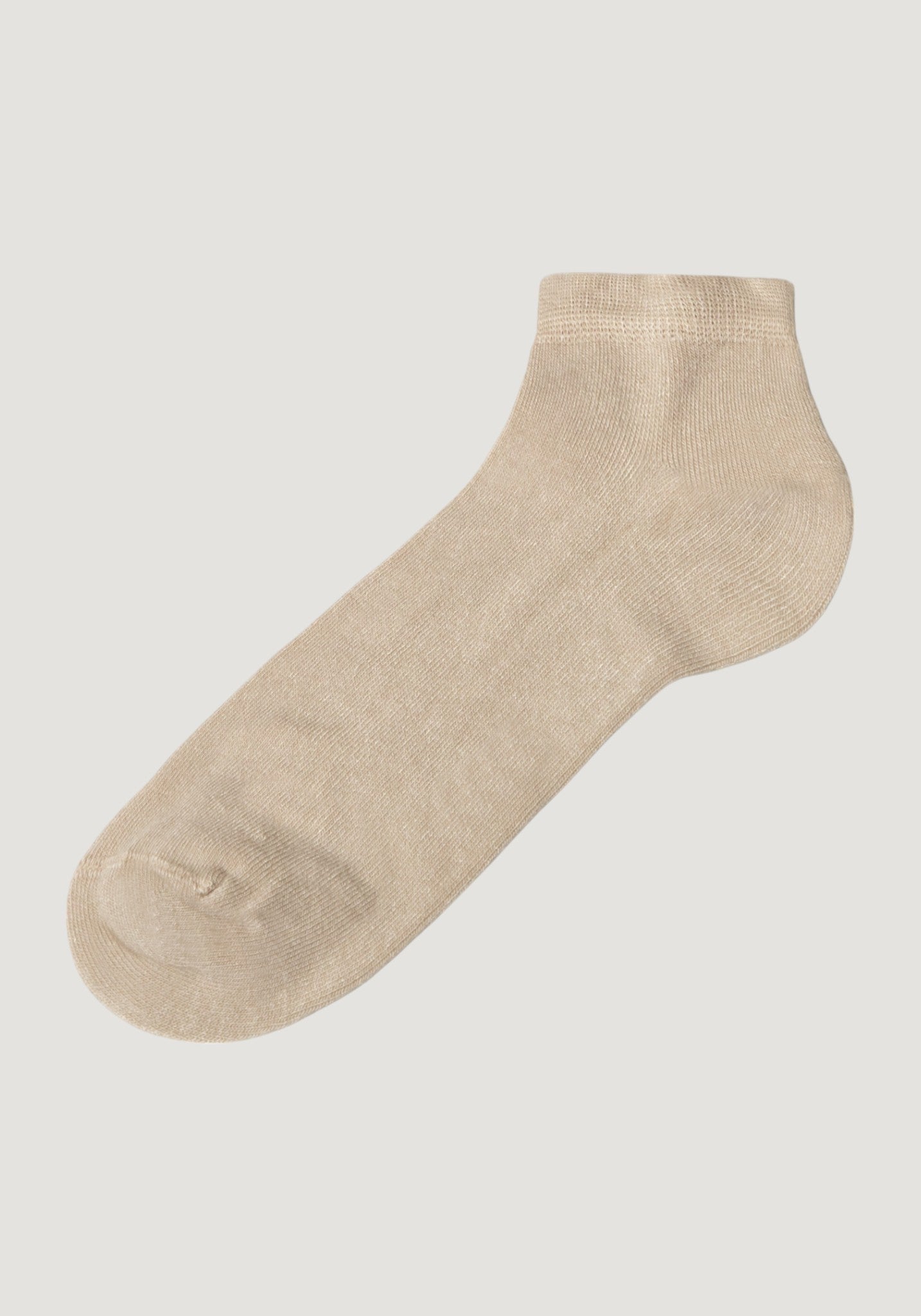 Șosete Rib extrafine din bambus - Footie Beige