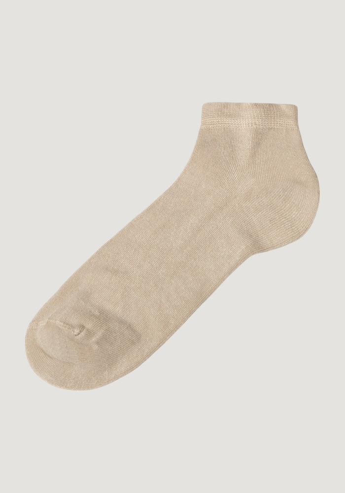 Șosete Rib extrafine din bambus - Footie Beige