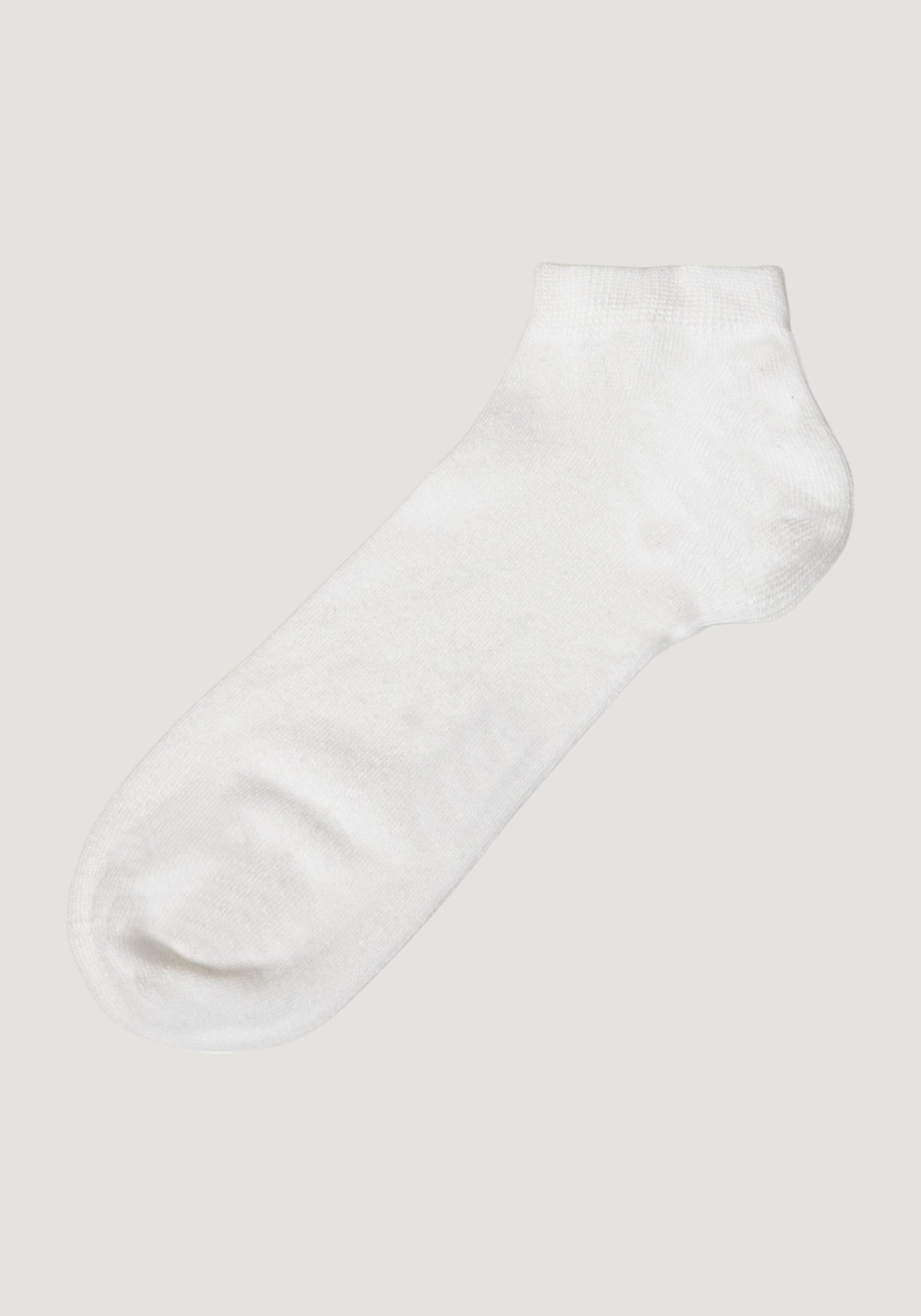 Șosete Rib extrafine din bambus - Footie White