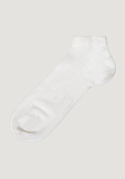 Șosete Rib extrafine din bambus - Footie White