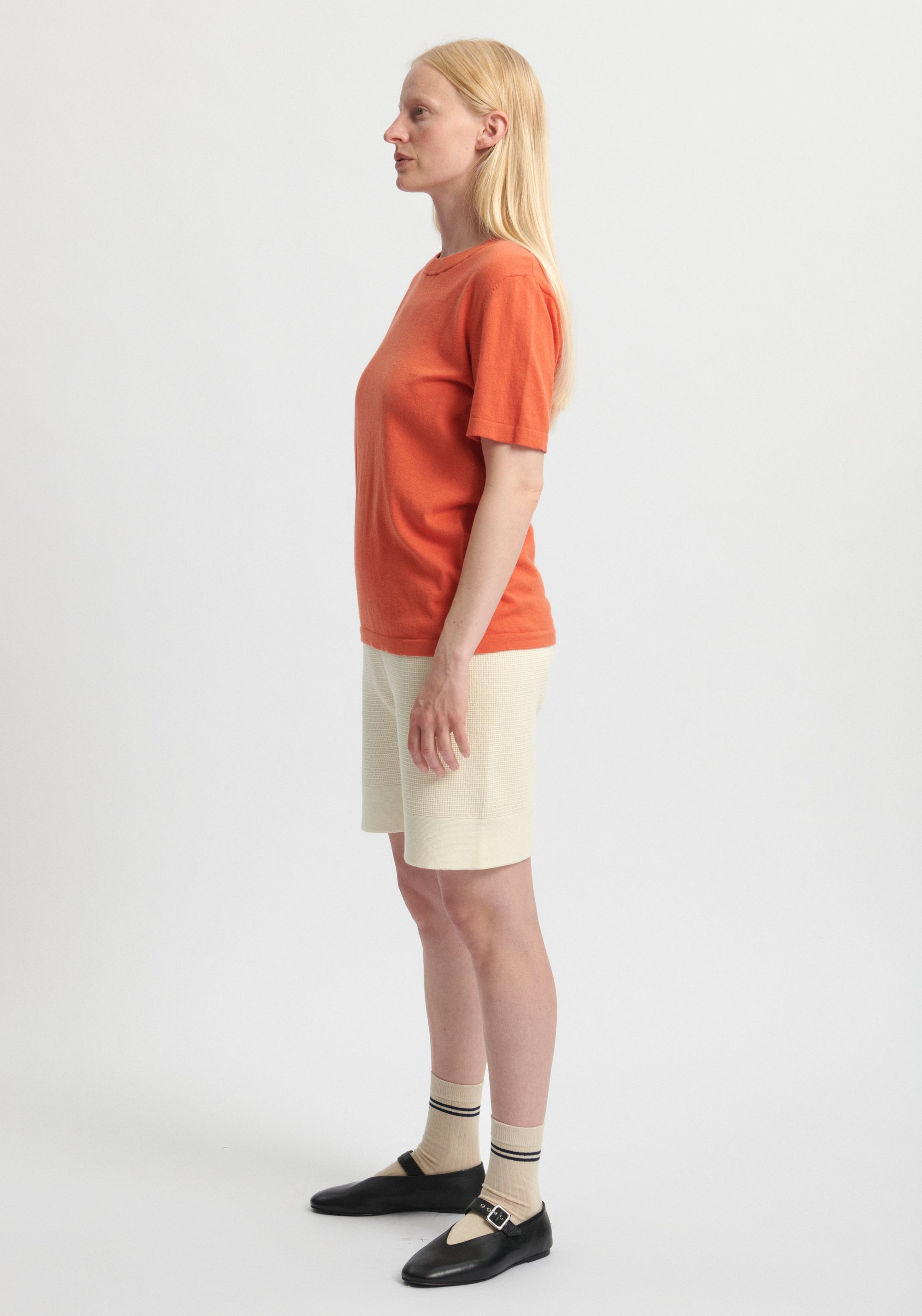 Tricou femei din bumbac - Extrafin Classic Tangerine