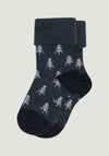 Șosete extrafine din lână merinos - Hugo Dark Denim